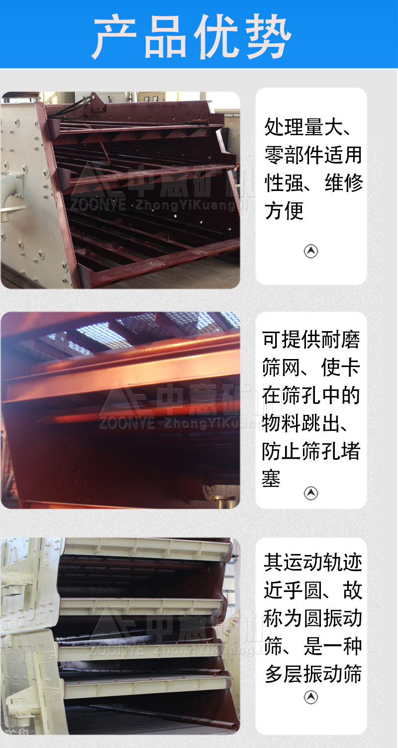 圓振動篩優(yōu)勢
