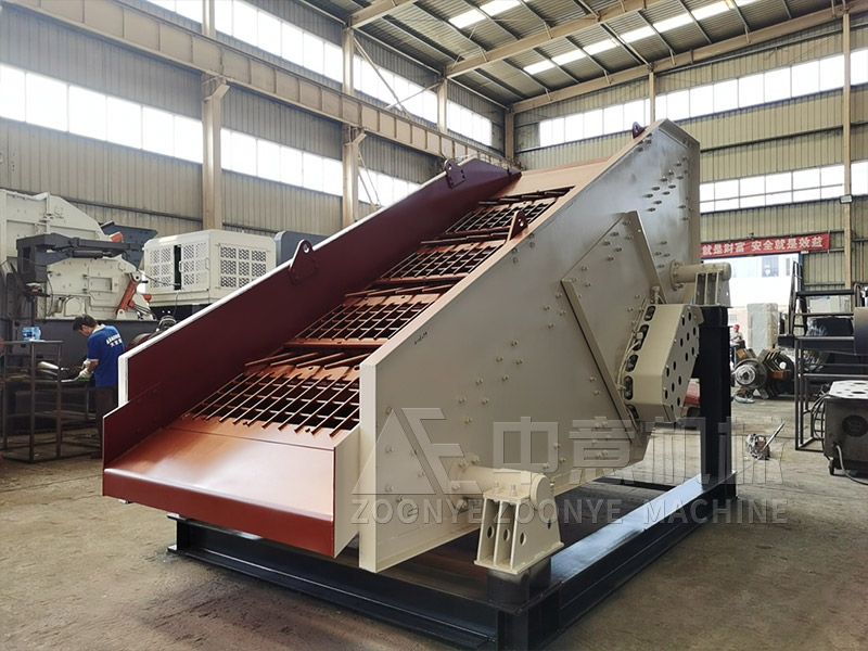 長久堆積垃圾機械分類機器棒條篩實地工廠圖片
