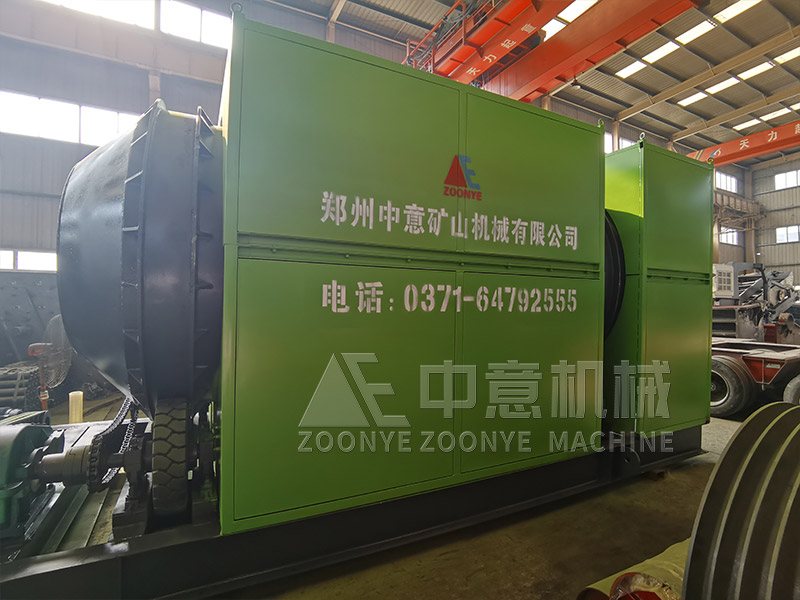 建筑廢料回收機械滾筒篩實地工廠圖片